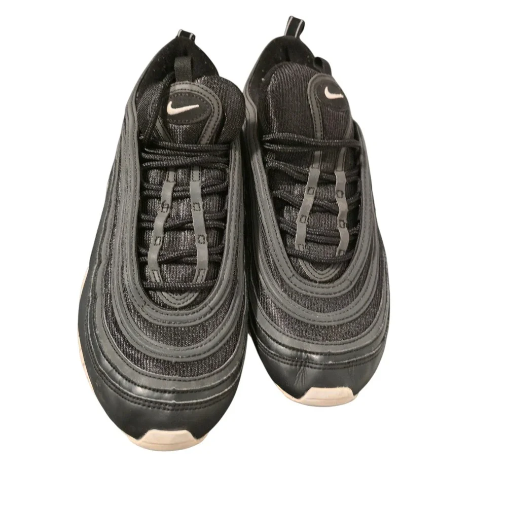Nike Air Max 97 Black Silver Running Casual Mens Shoes Sneakers Size‎ 11.5